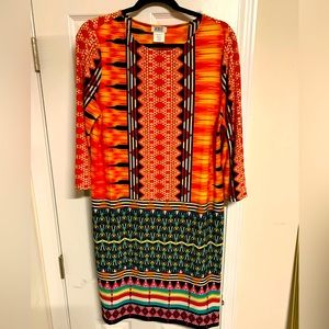 Monroe and main southwestern Aztec Sheath Dress